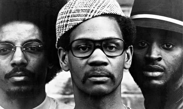 Jalal Nuriddin (left) with fellow Lost Poets Abiodun Oyewole and Umar Bin Hassan, 1971.